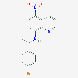 molecular formula C17H14BrN3O2 B4903029 N-[1-(4-bromophenyl)ethyl]-5-nitro-8-quinolinamine 