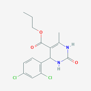 Propyl 4-(2,4-dichlorophenyl)-6-methyl-2-oxo-1,2,3,4-tetrahydropyrimidine-5-carboxylate