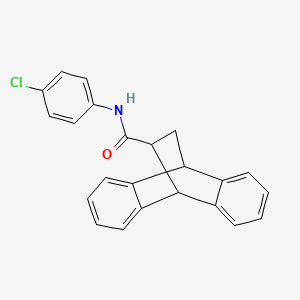 N-(4-chlorophenyl)tetracyclo[6.6.2.0~2,7~.0~9,14~]hexadeca-2,4,6,9,11,13-hexaene-15-carboxamide