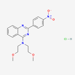 N,N-bis(2-methoxyethyl)-2-(4-nitrophenyl)-4-quinazolinamine hydrochloride