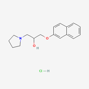 molecular formula C17H22ClNO2 B4903066 1-Naphthalen-2-yloxy-3-pyrrolidin-1-ylpropan-2-ol;hydrochloride 