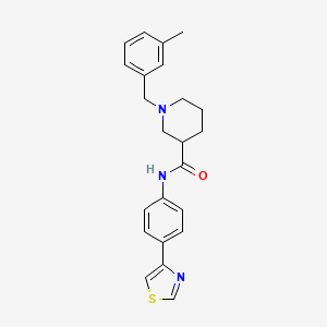 1-(3-methylbenzyl)-N-[4-(1,3-thiazol-4-yl)phenyl]-3-piperidinecarboxamide