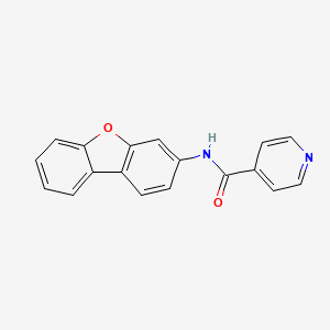 molecular formula C18H12N2O2 B4903130 N-dibenzo[b,d]furan-3-ylisonicotinamide 