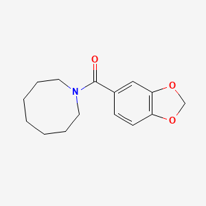 molecular formula C15H19NO3 B4903147 Azocan-1-yl(1,3-benzodioxol-5-yl)methanone 