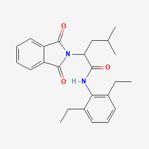 N-(2,6-diethylphenyl)-2-(1,3-dioxo-1,3-dihydro-2H-isoindol-2-yl)-4-methylpentanamide