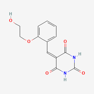 5-{[2-(2-Hydroxyethoxy)phenyl]methylidene}-1,3-diazinane-2,4,6-trione