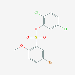 molecular formula C13H9BrCl2O4S B4903166 2,5-Dichlorophenyl 5-bromo-2-methoxybenzene-1-sulfonate 