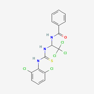 N-[2,2,2-trichloro-1-({[(2,6-dichlorophenyl)amino]carbonothioyl}amino)ethyl]benzamide