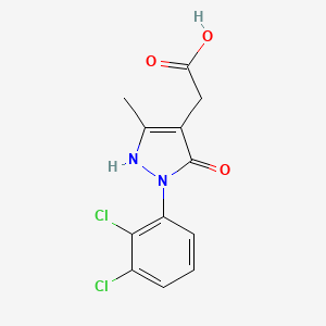 [1-(2,3-dichlorophenyl)-5-hydroxy-3-methyl-1H-pyrazol-4-yl]acetic acid