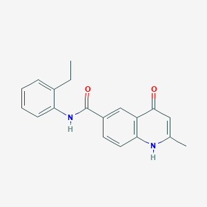 N-(2-ethylphenyl)-4-hydroxy-2-methyl-6-quinolinecarboxamide