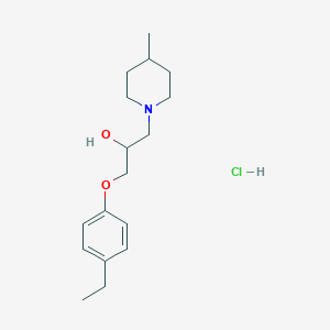 1-(4-Ethylphenoxy)-3-(4-methylpiperidin-1-yl)propan-2-ol;hydrochloride