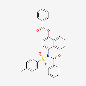 4-[N-(4-Methylbenzenesulfonyl)benzamido]naphthalen-1-YL benzoate