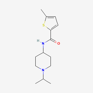 5-methyl-N-[1-(propan-2-yl)piperidin-4-yl]thiophene-2-carboxamide