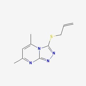 5,7-Dimethyl-3-(prop-2-en-1-ylsulfanyl)[1,2,4]triazolo[4,3-a]pyrimidine