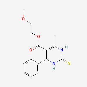 2-methoxyethyl 6-methyl-4-phenyl-2-thioxo-1,2,3,4-tetrahydro-5-pyrimidinecarboxylate