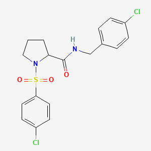 N-(4-chlorobenzyl)-1-[(4-chlorophenyl)sulfonyl]prolinamide