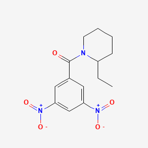 molecular formula C14H17N3O5 B4903489 1-(3,5-dinitrobenzoyl)-2-ethylpiperidine 