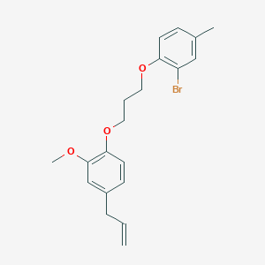 1-[3-(2-Bromo-4-methylphenoxy)propoxy]-2-methoxy-4-prop-2-enylbenzene