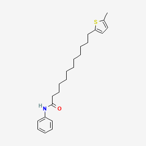 molecular formula C23H33NOS B4903587 12-(5-methylthiophen-2-yl)-N-phenyldodecanamide 