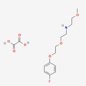 molecular formula C15H22FNO7 B4903611 N-[2-[2-(4-fluorophenoxy)ethoxy]ethyl]-2-methoxyethanamine;oxalic acid 