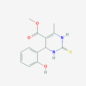 molecular formula C13H14N2O3S B4903648 methyl 4-(2-hydroxyphenyl)-6-methyl-2-thioxo-1,2,3,4-tetrahydro-5-pyrimidinecarboxylate 