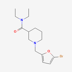 1-[(5-bromofuran-2-yl)methyl]-N,N-diethylpiperidine-3-carboxamide