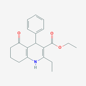 Ethyl 2-ethyl-5-oxo-4-phenyl-1,4,5,6,7,8-hexahydroquinoline-3-carboxylate