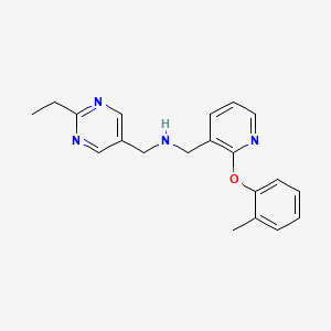 1-(2-ethyl-5-pyrimidinyl)-N-{[2-(2-methylphenoxy)-3-pyridinyl]methyl}methanamine