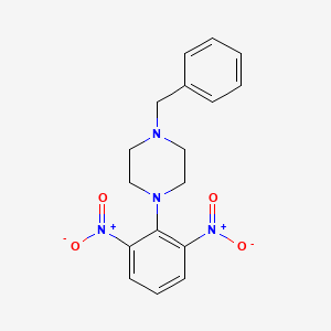 molecular formula C17H18N4O4 B4903822 1-benzyl-4-(2,6-dinitrophenyl)piperazine 