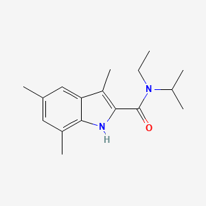 N-ethyl-N-isopropyl-3,5,7-trimethyl-1H-indole-2-carboxamide