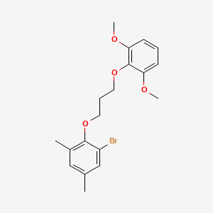 1-bromo-2-[3-(2,6-dimethoxyphenoxy)propoxy]-3,5-dimethylbenzene