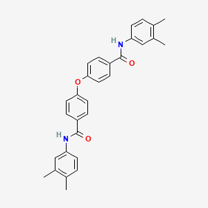 N-(3,4-dimethylphenyl)-4-[4-[(3,4-dimethylphenyl)carbamoyl]phenoxy]benzamide