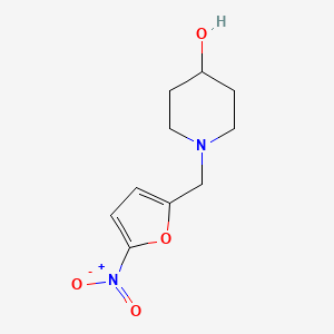 molecular formula C10H14N2O4 B4903913 1-[(5-Nitrofuran-2-yl)methyl]piperidin-4-ol 