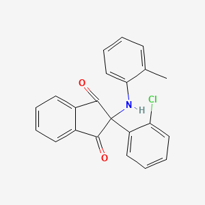 2-(2-chlorophenyl)-2-[(2-methylphenyl)amino]-1H-indene-1,3(2H)-dione