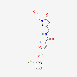 N-{[1-(2-methoxyethyl)-5-oxo-3-pyrrolidinyl]methyl}-5-{[2-(methylthio)phenoxy]methyl}-3-isoxazolecarboxamide