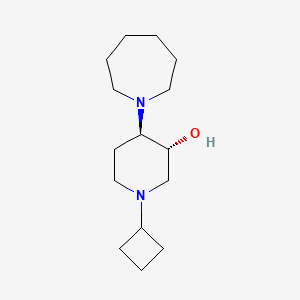 (3R,4R)-4-(azepan-1-yl)-1-cyclobutylpiperidin-3-ol