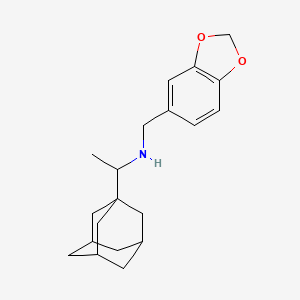 molecular formula C20H27NO2 B4903959 (1-Adamantan-1-yl-ethyl)-benzo[1,3]dioxol-5-ylmethyl-amine 