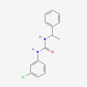 N-(3-chlorophenyl)-N'-(1-phenylethyl)urea