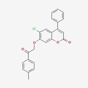 6-chloro-7-[2-(4-methylphenyl)-2-oxoethoxy]-4-phenyl-2H-chromen-2-one