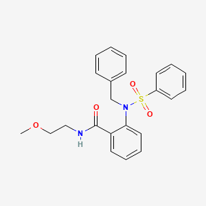 2-[benzyl(phenylsulfonyl)amino]-N-(2-methoxyethyl)benzamide