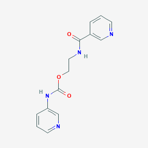 molecular formula C14H14N4O3 B4904098 2-(pyridine-3-carbonylamino)ethyl N-pyridin-3-ylcarbamate 