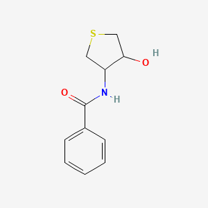 molecular formula C11H13NO2S B4904141 Benzamide, N-(tetrahydro-4-hydroxy-3-thienyl)-, trans- 