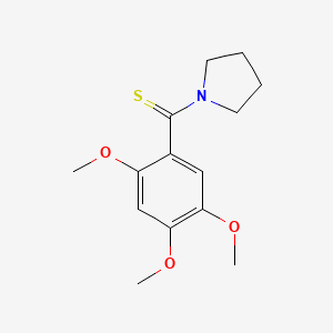 1-[(2,4,5-trimethoxyphenyl)carbonothioyl]pyrrolidine