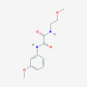 N-(2-methoxyethyl)-N'-(3-methoxyphenyl)ethanediamide