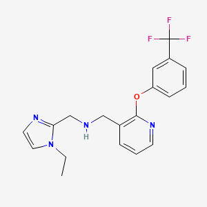 N-[(1-ethylimidazol-2-yl)methyl]-1-[2-[3-(trifluoromethyl)phenoxy]pyridin-3-yl]methanamine