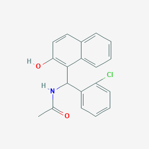 N-[(2-chlorophenyl)(2-hydroxy-1-naphthyl)methyl]acetamide