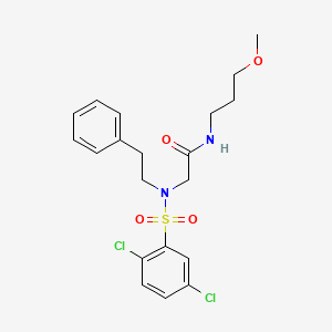 N~2~-[(2,5-dichlorophenyl)sulfonyl]-N~1~-(3-methoxypropyl)-N~2~-(2-phenylethyl)glycinamide