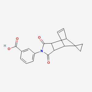 3-(1,3-dioxo-1,3,3a,4,7,7a-hexahydro-2H-spiro[2-aza-4,7-methanoisoindole-8,1'-cyclopropan]-2-yl)benzoic acid