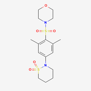 4-{[4-(1,1-dioxido-1,2-thiazinan-2-yl)-2,6-dimethylphenyl]sulfonyl}morpholine