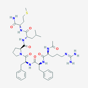 molecular formula C42H62N10O7S B049042 Septide, acetyl-arg(6)- CAS No. 116097-84-8